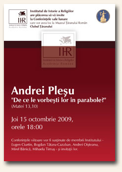 Andrei Plesu - De ce le vorbesti in parabole?
